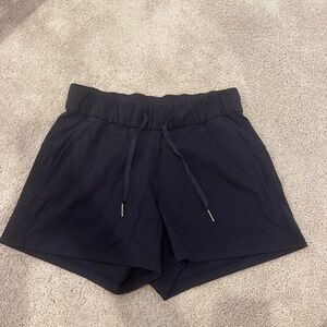 Lululemon Athletica Navy On the Fly Shorts